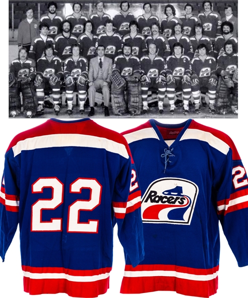 Mid-to-Late-1970s WHA Indianapolis Racers Game-Worn Jersey