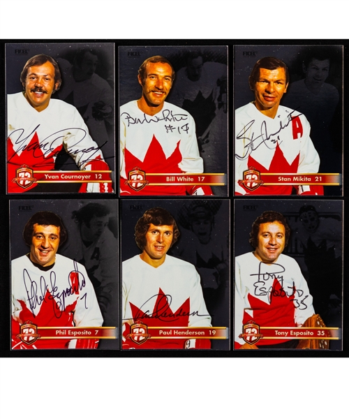 1972 Canada-Russia Series Team Canada 35th Anniversary Signed Card Set by 28 Players with COA