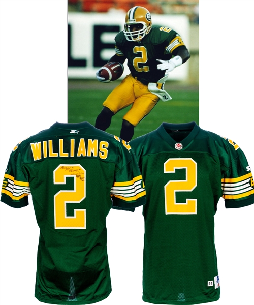 Henry "Gizmo" Williams 1994 Edmonton Eskimos Signed Game-Worn Jersey