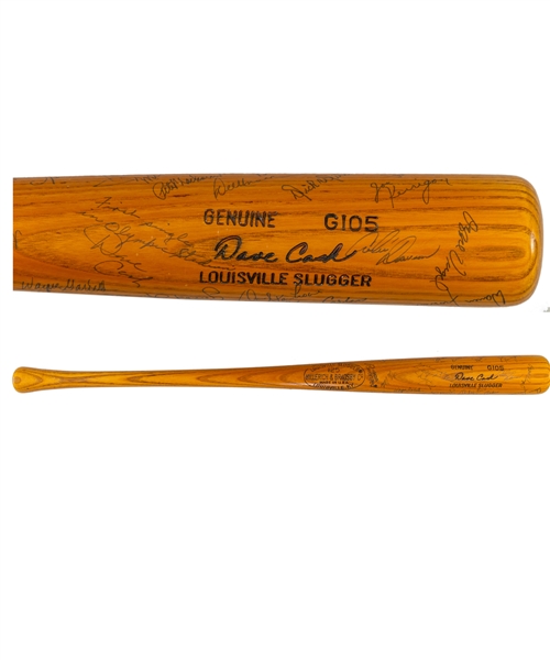 Dave Cash 1977 Montreal Expos Louisville Team-Signed Game-Used Bat with LOA - Attributed to April 15th 1977 Montreal Expos First Single at the Olympic Stadium