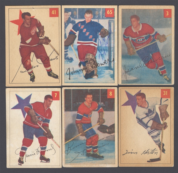 1954-55 Parkhurst Hockey Cards Near Complete Set (96/100)