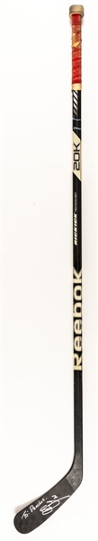 Seth Jones 2012-13 WHL Portland Winterhawks Signed Reebok 20K Game-Used Stick