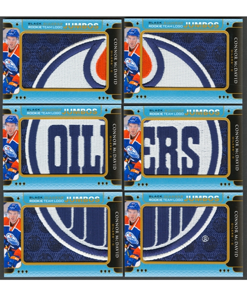 2015-16 Upper Deck Black Diamond "Rookie Team Logo Jumbos" RTL-CM Connor McDavid Rookie 6-Card Set