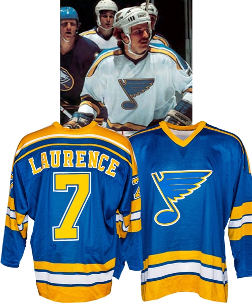 Don "Red" Laurences 1980-81 St. Louis Blues Game-Issued Jersey - Rare Sandow Set