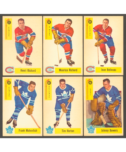 1958-59 Parkhurst Hockey Complete 50-Card Set