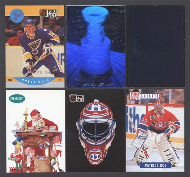 1990-91 Pro Set and 1991-92 Pro Set and Pro Set Platinum Hockey Complete Sets Including 1990-91 Stanley Cup Hologram and 1991-92 NHL 75th Hologram