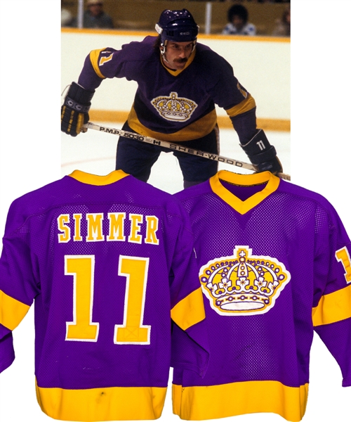Charlie Simmers Late-1970s Los Angeles Kings Game-Worn Jersey