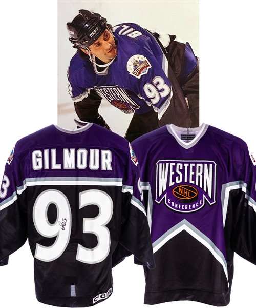 Doug Gilmours 1994 NHL All-Star Game Signed Western Conference Game-Worn Jersey