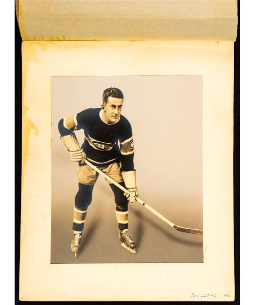 Alfred "Pit" Lepine 1933-34 World Wide Gum Ice Kings V357 Original Hockey Card Production Artwork/Photo