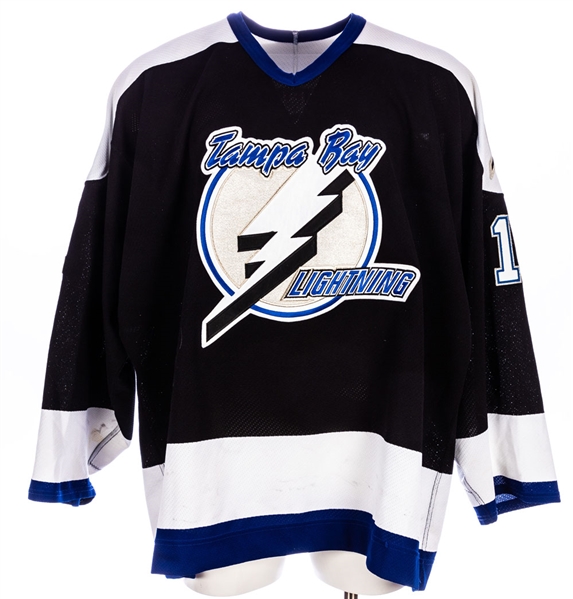 Chris Dingmans 2003-04 Tampa Bay Lightning Game-Worn Playoffs Jersey - Stanley Cup Championship Season!