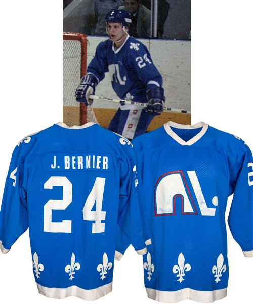 Jean Berniers 1976-77 WHA Quebec Nordiques Game-Worn Jersey with LOA - Avco Cup Championship Season!