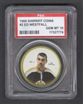 1968-69 Shirriff Hockey Coin #2 Ed Westfall - Graded PSA 10 - Pop-1 Highest Graded!