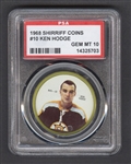 1968-69 Shirriff Hockey Coin #10 Ken Hodge - Graded PSA 10 - Pop-2 Highest Graded!