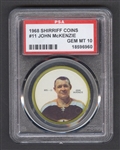 1968-69 Shirriff Hockey Coin #11 John McKenzie - Graded PSA 10 - Pop-1 Highest Graded!
