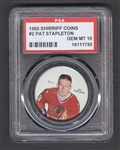 1968-69 Shirriff Hockey Coin #2 Pat Stapleton - Graded PSA 10 - Pop-2 Highest Graded!