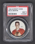 1968-69 Shirriff Hockey Coin #6 Pit Martin - Graded PSA 9
