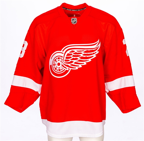 Brian Rafalskis 2008-09 Detroit Red Wings Game-Worn Jersey with Team COA – Team Repairs! 