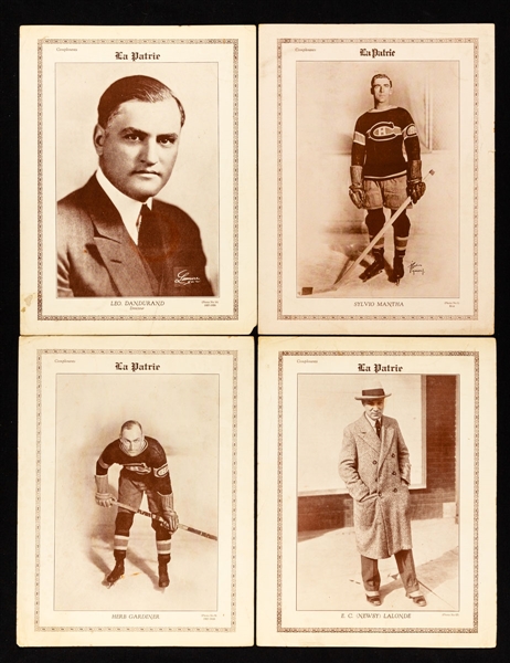 Montreal Canadiens 1927-28 "La Patrie" Hockey Photos (9) Plus 1957-58 Montreal Canadiens Molson Team Pictures (7)