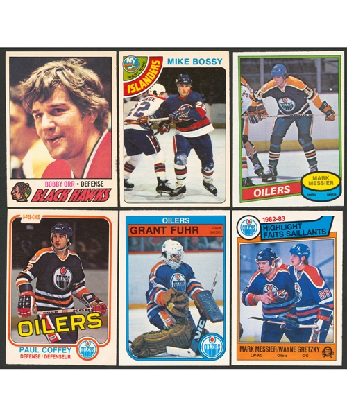 1977-78, 1978-79, 1980-81, 1981-82, 1982-83, 1983-84 O-Pee-Chee Hockey Complete Sets (6)