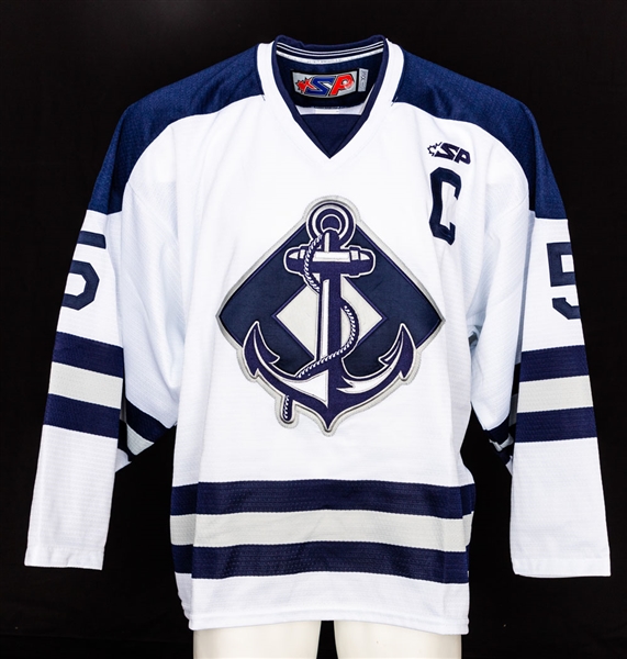 Demain des Hommes 2018 French-Language TV Series-Worn "Rimouski Hockey Team" Jersey and Uniform Sock Set of 15 