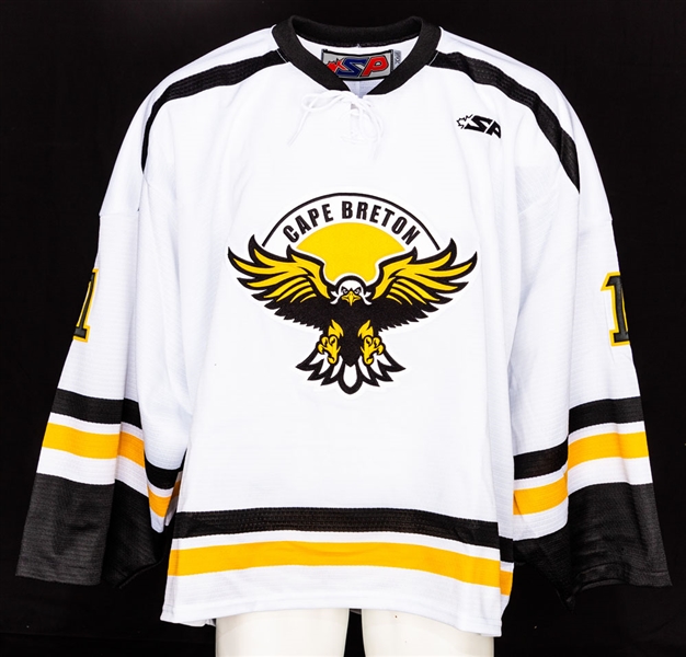 Demain des Hommes 2018 French-Language TV Series-Worn "Cape Breton Hockey Team" Jersey and Uniform Sock Set of 15 