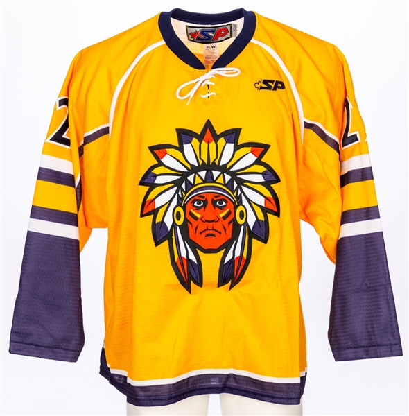 Demain des Hommes 2018 French-Language TV Series-Worn "Shawinigan Hockey Team" Jersey and Uniform Sock Set of 15 