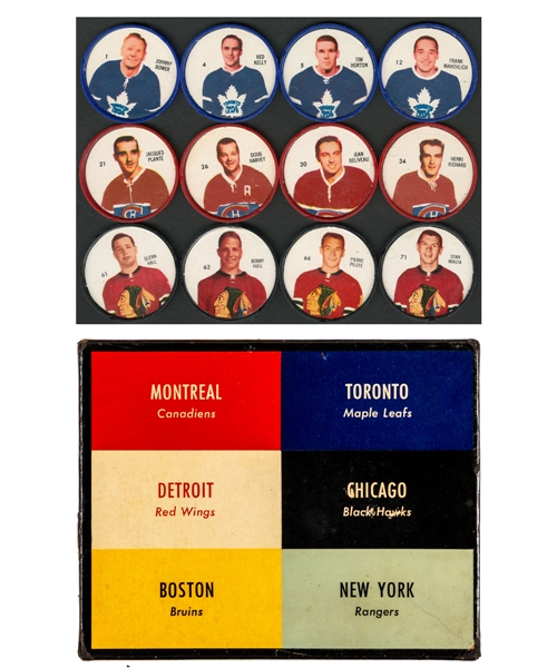 1960-61 Shirriff Hockey Coin Complete Souvenir Set (120) in Original Box