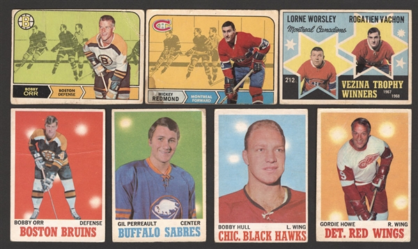 1968-69 (168/216) and 1970-71 (244/264) O-Pee-Chee Hockey Starter/Near Complete Sets (2)