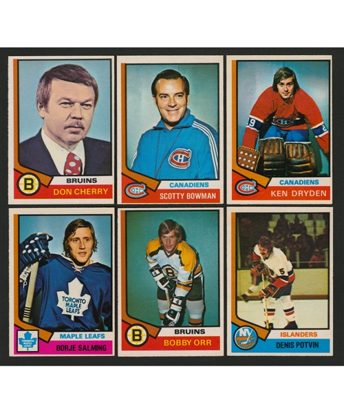 1974-75 O-Pee-Chee Hockey Complete 396-Card Set