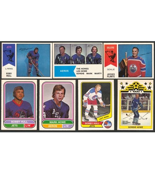 1974-75, 1975-76, 1976-77 and 1977-78 O-Pee-Chee Hockey WHA Complete Sets (4)