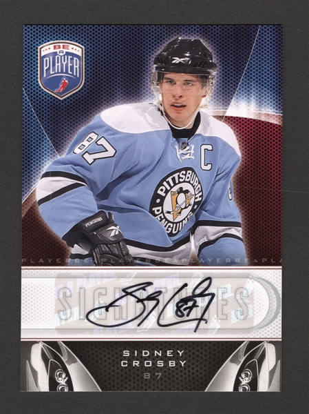 2009-10 Upper Deck "Be A Player" Signatures Hockey Card #S-SI Sidney Crosby