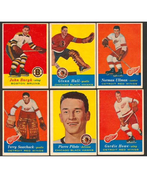 1957-58 Topps Hockey Complete 66-Card Set