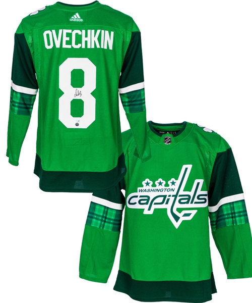 Alexander Ovechkin Signed Washington Capitals "St Patricks Day" Jersey with COA