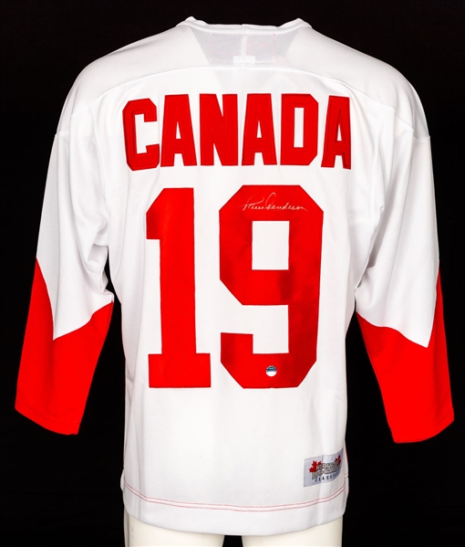 Paul Henderson Signed 1972 Canada-Russia Series Team Canada Replica Jersey with COA