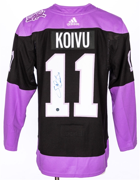 Saku Koivu Signed Montreal Canadiens "Hockey Fights Cancer" Captains Jersey with COA