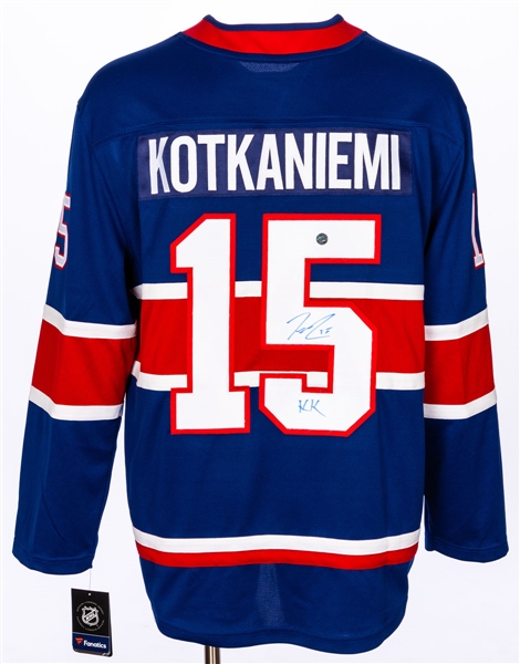 Jesperi Kotkaniemi Signed Montreal Canadiens "Reverse Retro" Fanatics Jersey with COA
