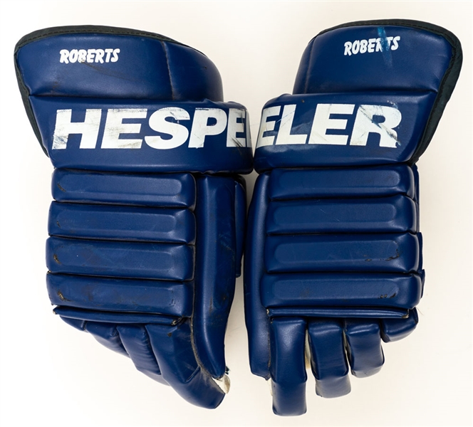 Gary Roberts’ 2000-01 Toronto Maple Leafs Signed Game-Used Photo-Matched Playoffs Gloves with Team LOA, 1990s Leafs Practice Jersey and Rick Tocchet’s Signed Flyers Practice Jersey + Roy Signed Puck 
