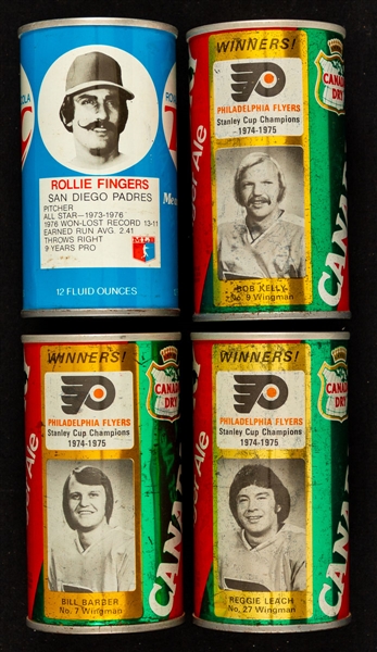 Vintage 1990s Sports Cereal Boxes (46) and Pepsi Sports and Star Wars Episode I Cans (209) Including 1974-75 Philadelphia Flyers Stanley Cup Champions Canada Dry Cans (3)