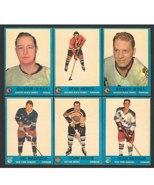 1962-63 Topps Hockey Complete 66-Card Set