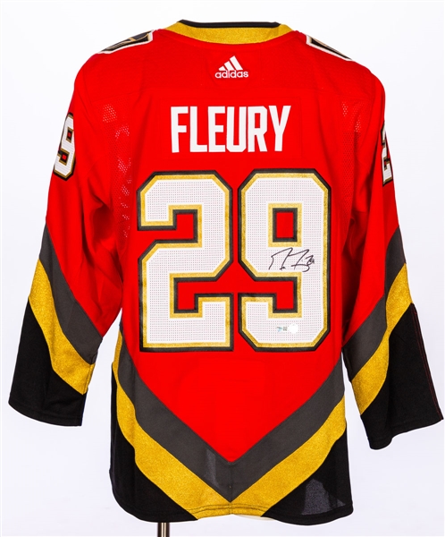 Marc-Andre Fleury Signed Vegas Golden Knights "Reverse Retro" Jersey with COA - Fanatics Authenticated 
