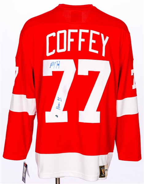 Paul Coffey Signed Detroit Red Wings Fanatics Alternate Captains Jersey with "Norris 95" Notation - COA