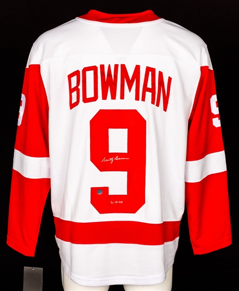 Scotty Bowman Signed Detroit Red Wings Fanatics Jersey with "6-13-02" Notation (Record 9th Stanley Cup as Head Coach) - COA