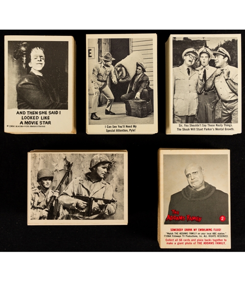 Non-Sport Card Set/Near Set Collection Including 1963 Combat, 1964 Munsters, 1965 Gomer Pyle, 1965 McHales Navy, 1966 Monster Laffs, 1966 Rat Patrol and Others
