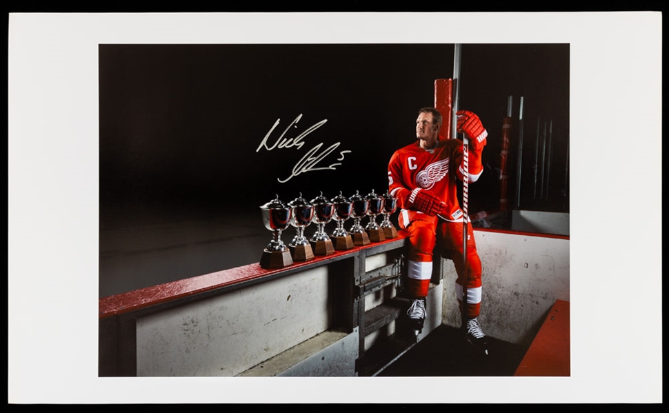 Nicklas Lidstrom Detroit Red Wings “Seven-Time James Norris Winner” Signed Print with LOA – Proceeds to Benefit the Ted Lindsay Foundation (14 ½” x 24”)