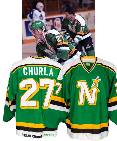 Brian MacLellans/Shane Churlas 1988-89 Minnesota North Stars Game-Worn Jersey