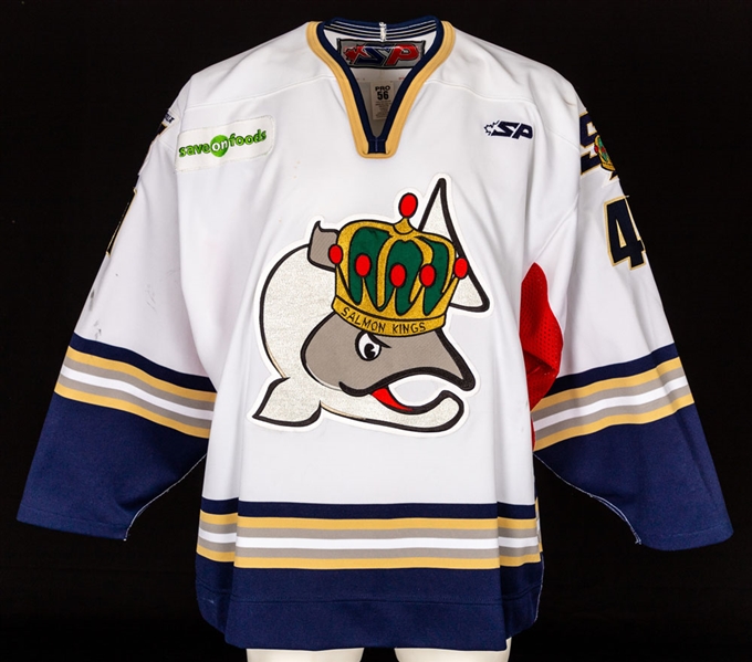 Geoff Waugh’s 2010-11 ECHL Victoria Salmon Kings Game-Worn Jersey 