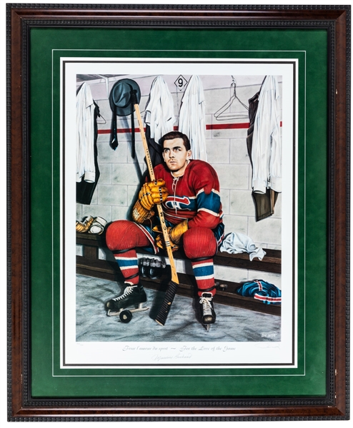 Maurice Richard Signed "For the Love of the Game" Montreal Canadiens Framed Limited-Edition Print #924/999 with LOA (31 3/4" x 38 1/2")