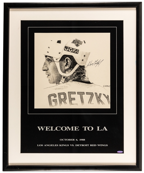 Wayne Gretzky Los Angeles Kings "Welcome to LA" Signed Limited-Edition Framed Poster with LOA (24” x 29 ½”) 