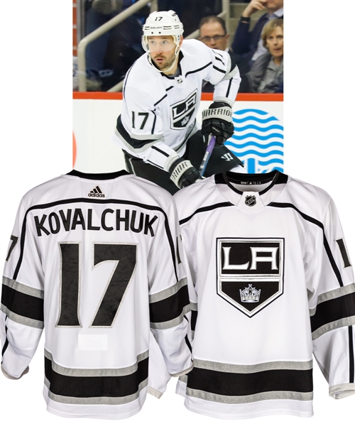 Ilya Kovalchuks 2018-19 Los Angeles Kings Game-Worn Jersey with Team COA - Team Repairs! - Photo-Matched!