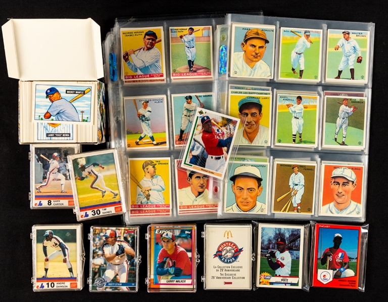 1970s/1990s Baseball Card Collection Including 1933 Goudey & 1951 Bowman Reprint Sets, 1991 Upper Deck SP1 Michael Jordan and Numerous Montreal Expos Cards